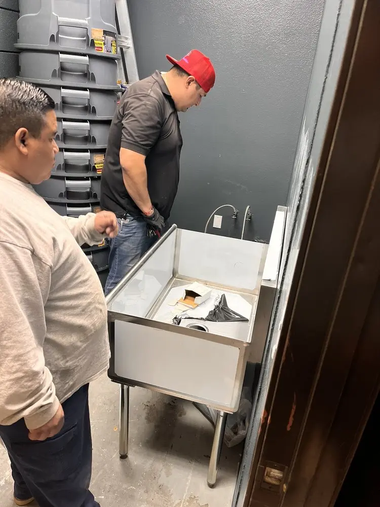 Commercial plumbing and sink installation in Bloomington